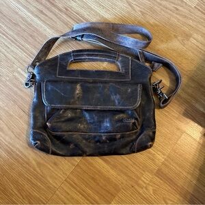 Bed Stu Brown Leather Crossbody Bag